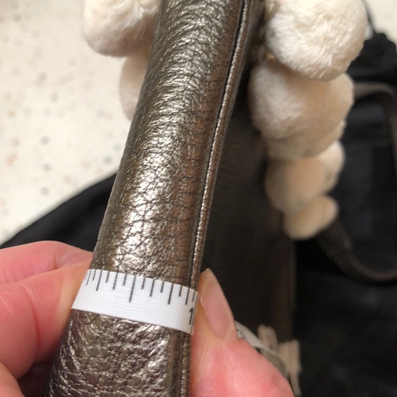 Yves Saint Laurent Pewter Leather Bag - Picture 10 of 13